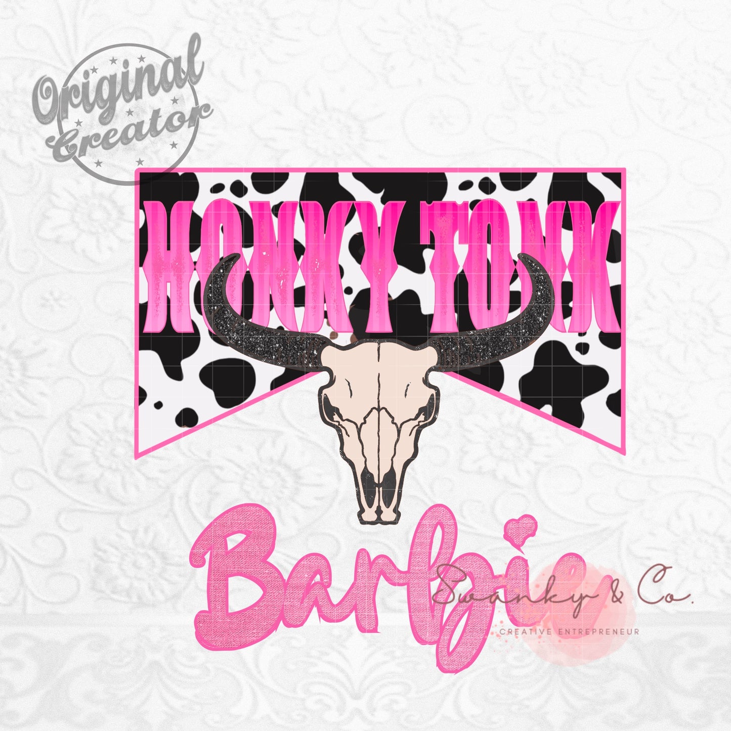 Honky Tonk Barbie Png, Western Barbie T-Shirt Design