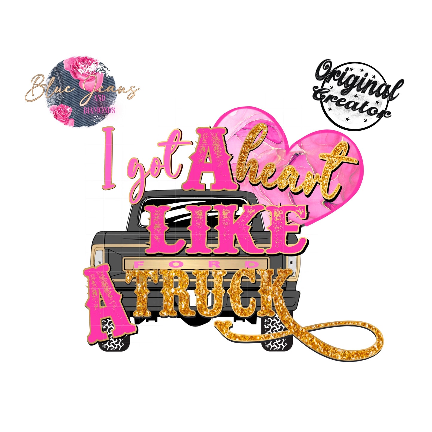 Lainey Wilson TShirt Design | Western Sublimation Design Download | I got a heart like a truck png