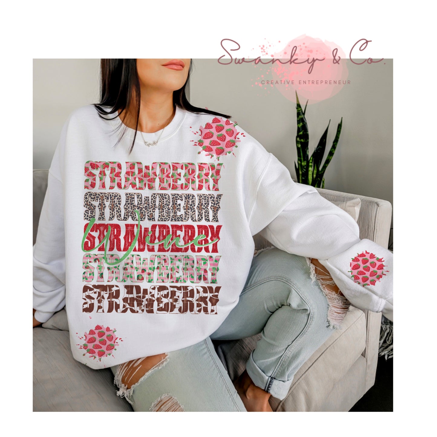 Strawberrry Wine Png, Country Western Png, Boho Western Png