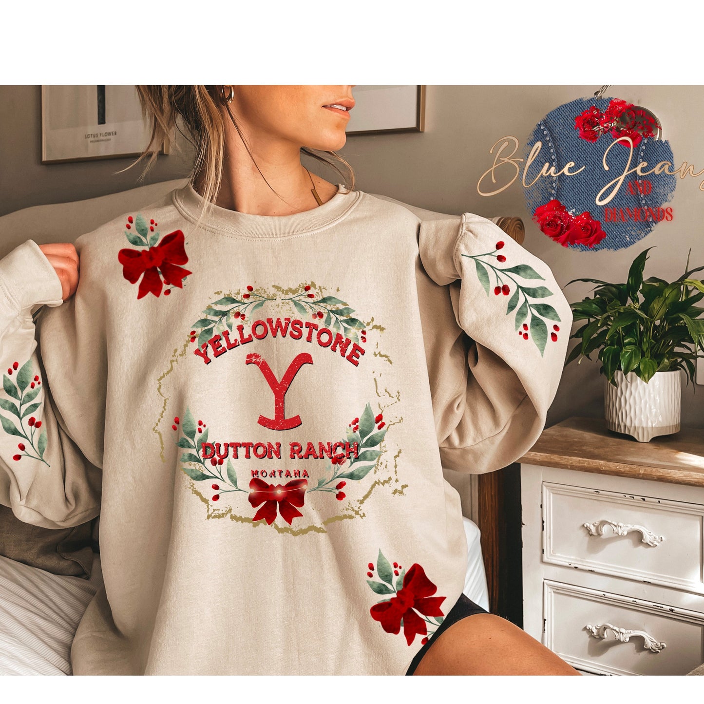 YEllOWSTONE PNG | Yellowstone Christmas Sublimation Design Download | Dutton PNG