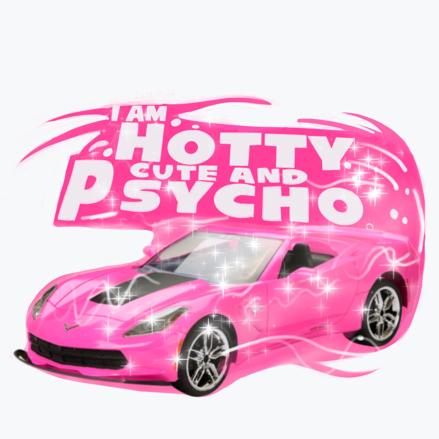Y2K 90’s Nostalgia PNG for Sublimation| I am Hotty Cute And Psycho PNG| Digital download