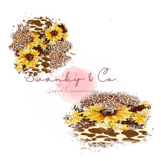 Sunflower Patches Png| Leopard Patches Png| Cowhide patches png| Country Western Png| Instant Download