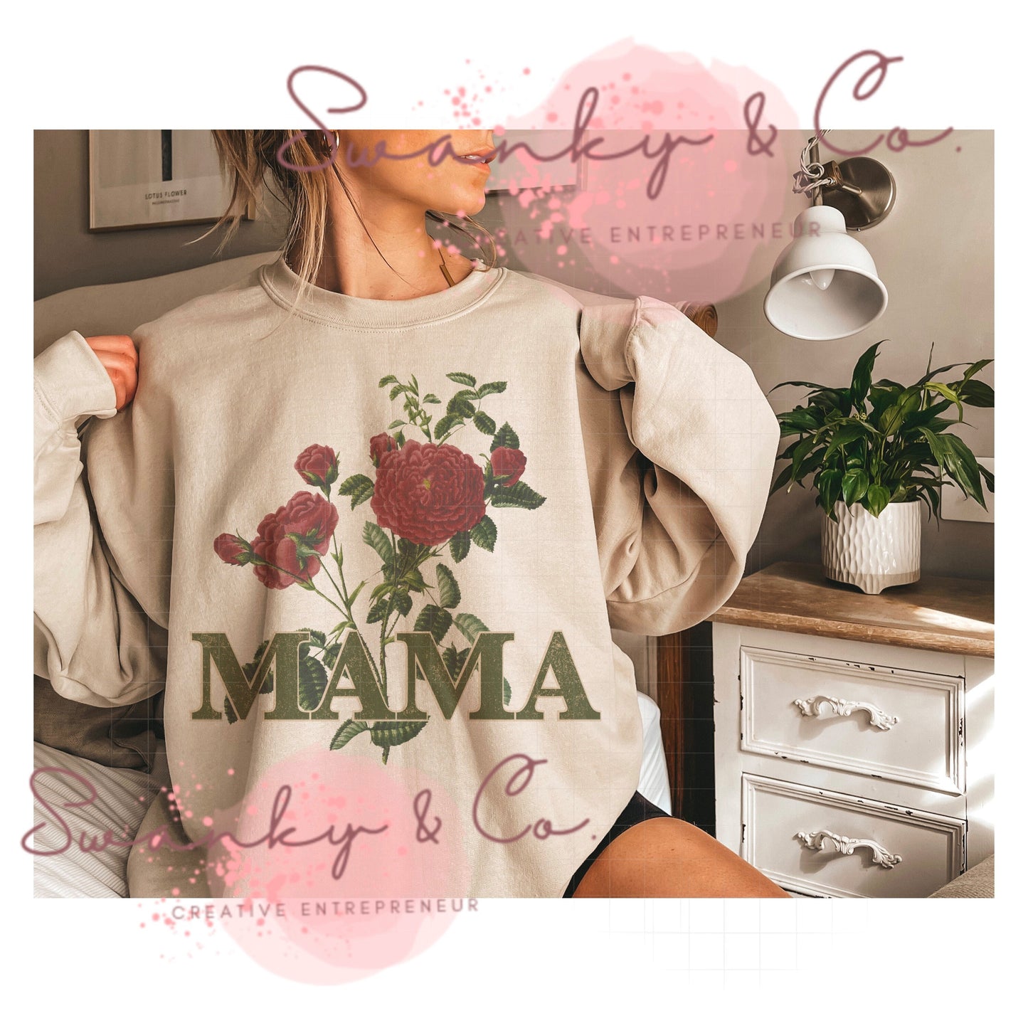 MAMA Png| Vintage Flowers Png| Mother's Day Png| Retro Png for Sublimation| Distressed Floral Png| WESTERN Png|