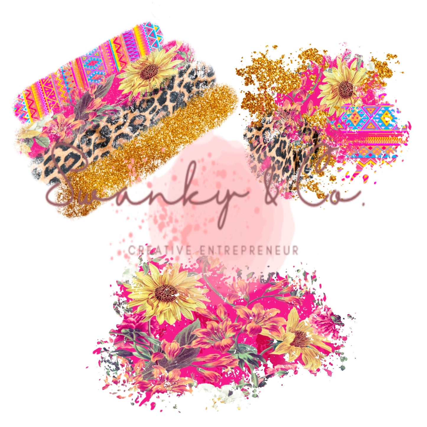 CUSTOM PATCHES PNG| Leopard Patches Png| Sunflower Patches Png| Aztec Print Png| Western Png Files| Instant Download